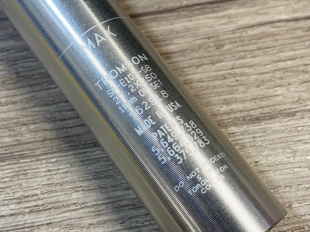 KO004 トムソン THOMSON ELITE アルミ シートポスト Φ27.2 OF16mm シルバー