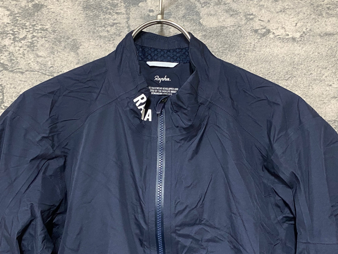 JU431 Rapha PRO TEAM INSULATED RAIN JACKET 長袖 レインジャケット 紺 M
