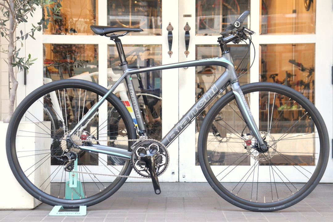 ビアンキ BIANCHI インプルソ ディスク IMPULSO FLAT BAR DISC 2016モデル 55サイズ シマノ 105 5800 MIX 11S アルミ クロスバイク フラットバーロード 【横浜店】