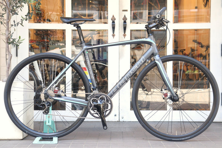 ビアンキ BIANCHI インプルソ ディスク IMPULSO FLAT BAR DISC 2016モデル 55サイズ シマノ 105 5800 MIX 11S アルミ クロスバイク フラットバーロード 【横浜店】