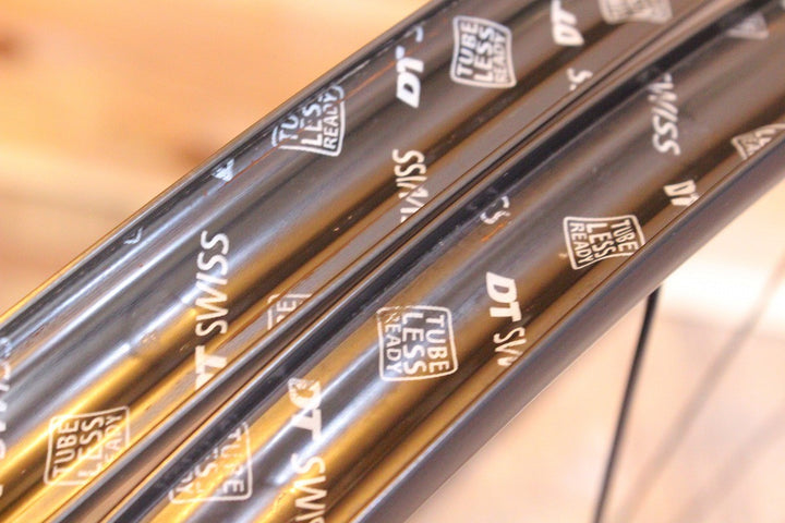 DT SWISS P1800 SPLINE 23 DB アルミ チューブレスレディ ディスク ホイールセット シマノ 11S/12S 内幅20mm 【名古屋店】