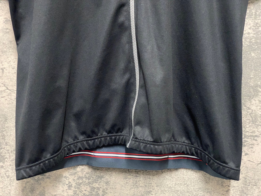 JJ187 カステリ CASTELLI 半袖 サイクルジャージ 黒 グレー XL