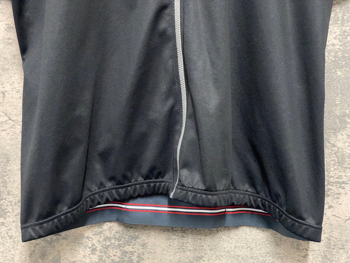 JJ187 カステリ CASTELLI 半袖 サイクルジャージ 黒 グレー XL