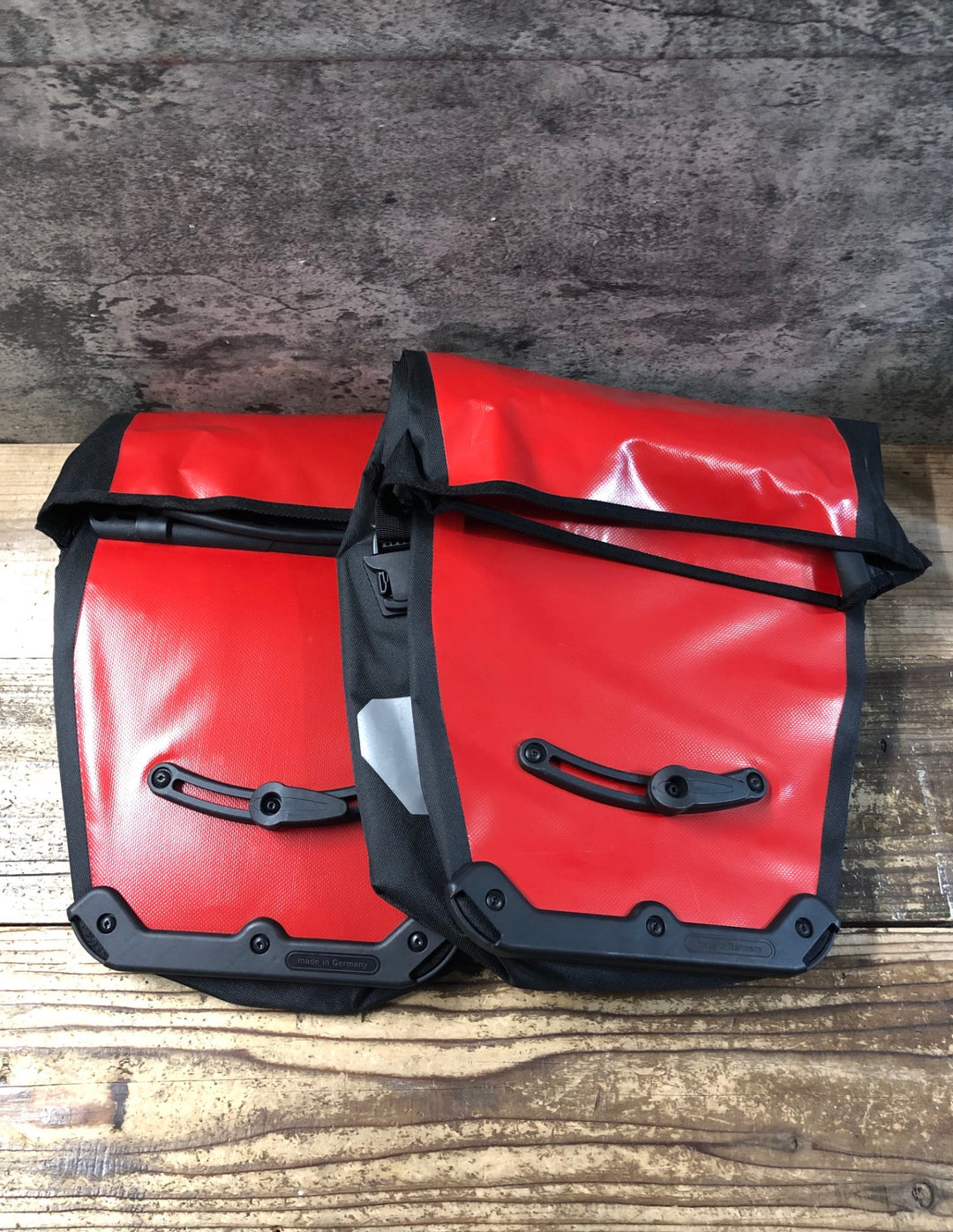 JT825 オルトリーブ ORTLIBE BACK ROLLER CITY 防水 サイドバッグ 赤 2個セット
