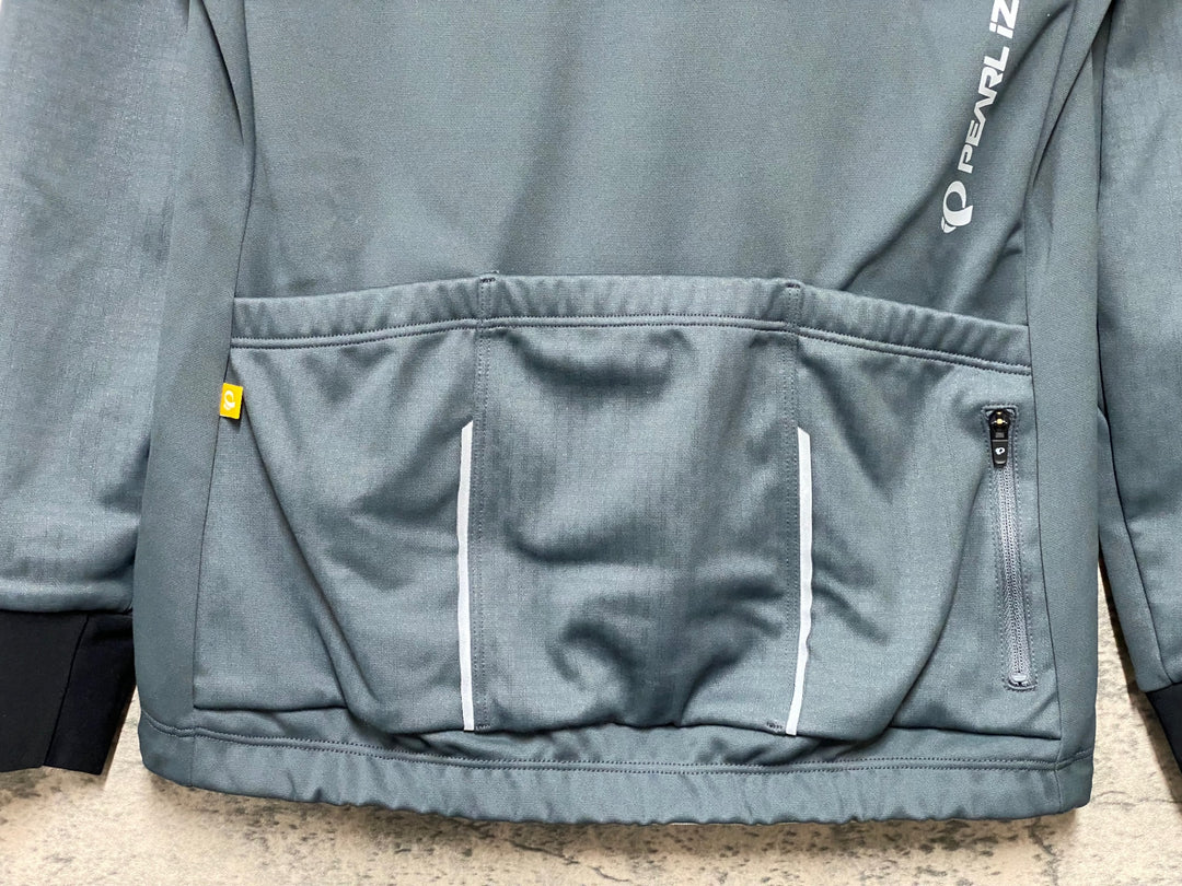 JS684 パールイズミ PEARL iZUMi 長袖 サイクルジャージ グレー LADIES M 裏起毛