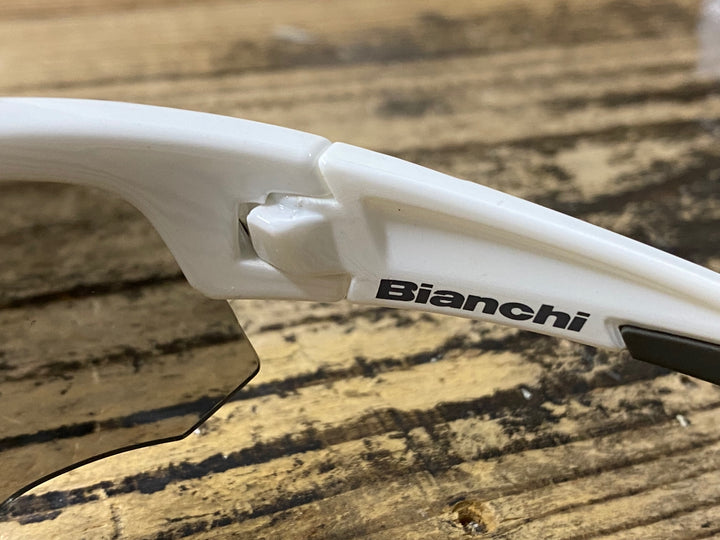 KL046 ビアンキ Bianchi スポーツサングラスハーフリム 白