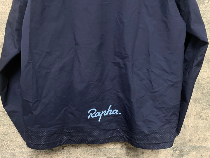 KL464 ラファ Rapha WOMEN'S EXPLORE HOODED GORE-TEX PULLOVER 長袖 ウィンドブレーカー 紺 XS