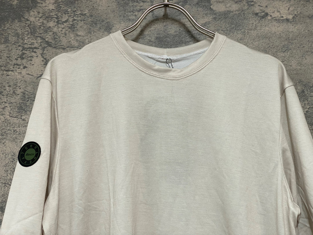 JY863 サンティーニ Santini 半袖 Tシャツ オフホワイト M POLARTEC DELTA