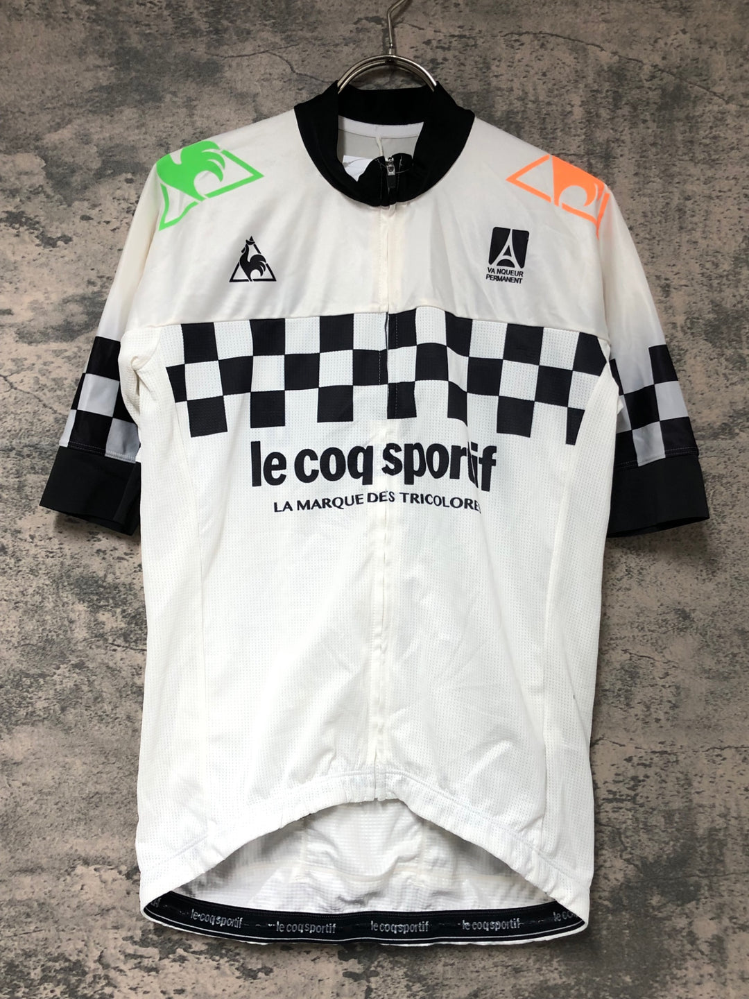 JX335 ルコックスポルティフ le coq sportif 半袖 サイクルジャージ 白 O
