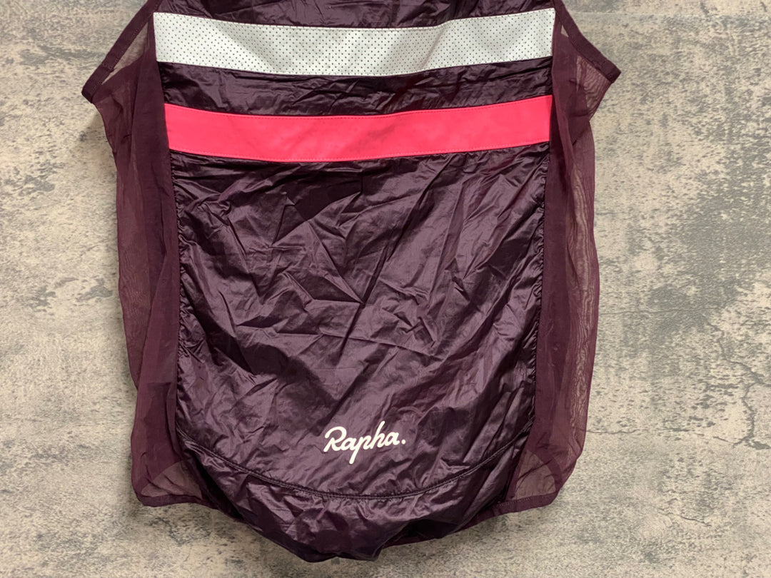 JV225 ラファ Rapha BREVET INSULATED GILET ジレ サイクルベスト バーガンディ S