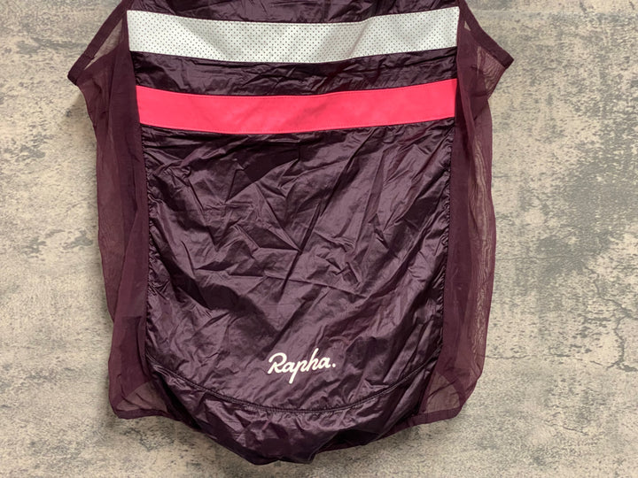 JV225 ラファ Rapha BREVET INSULATED GILET ジレ サイクルベスト バーガンディ S