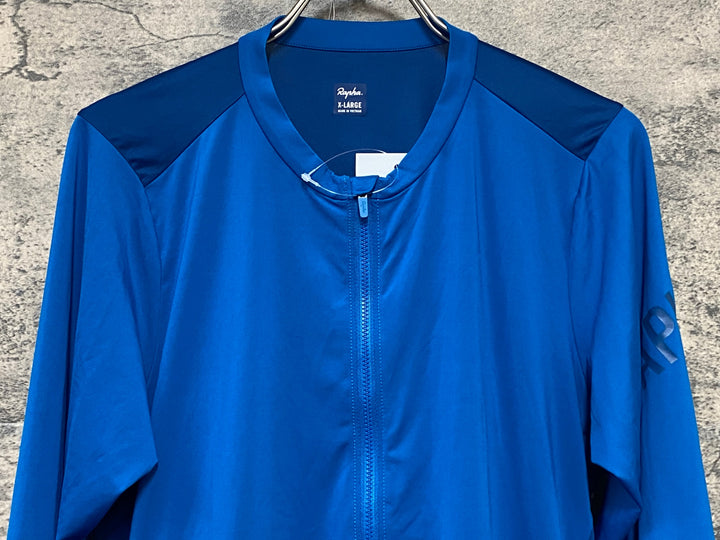 KL765 ラファ Rapha MEN'S PRO TEAM LONG SLEEVE LIGHTWEIGHT JERSEY 長袖 サイクルジャージ 青 XL