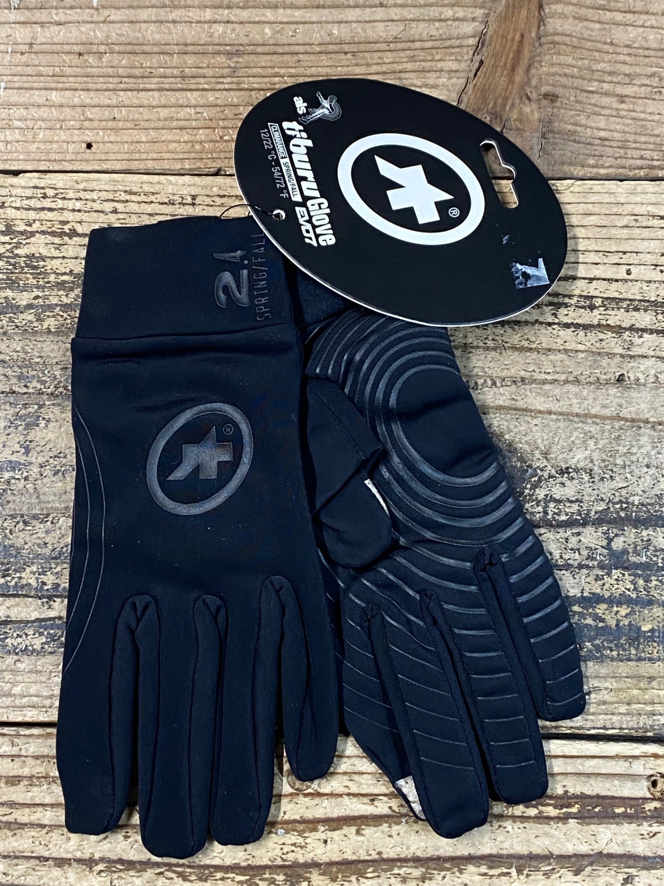 JQ155 アソス assos tiburu Glove EVO7 長指ウィンターグローブ 黒 S