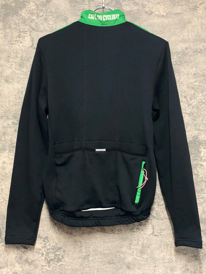 KO633 カフェドシクリステ Cafe du Cycliste Alphosine Man 長袖 サイクルジャージ XS 緑/黒