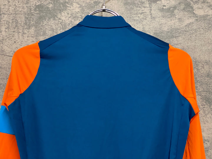 JE246 ラファ Rapha PRO TEAM LONG SLEEVE TRAINING JERSEY 長袖 サイクルジャージ ブルー オレンジ XS