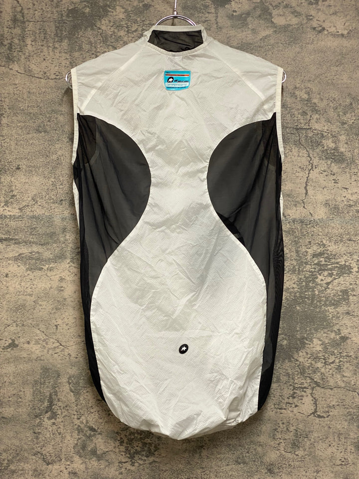 KE800 アソス assos SV.BLITZFEDER ジレ サイクルベスト 白 黒 M
