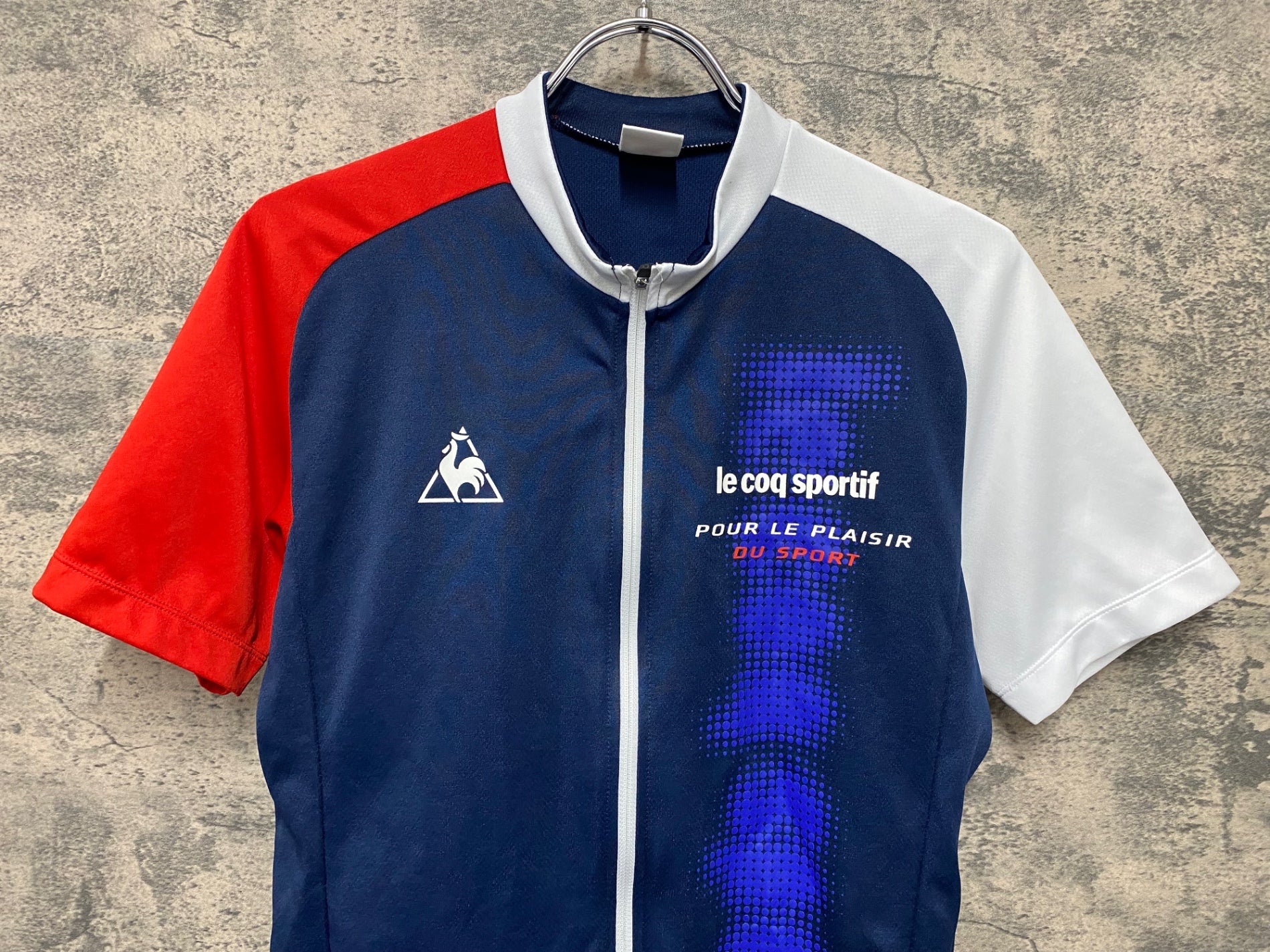 Le Coq Sportif サイクルウェア ジャージ 上下 Mサイズ JQ121 ルコックスポルティフ le coq sportif 半袖 サイクルジャージ 紺