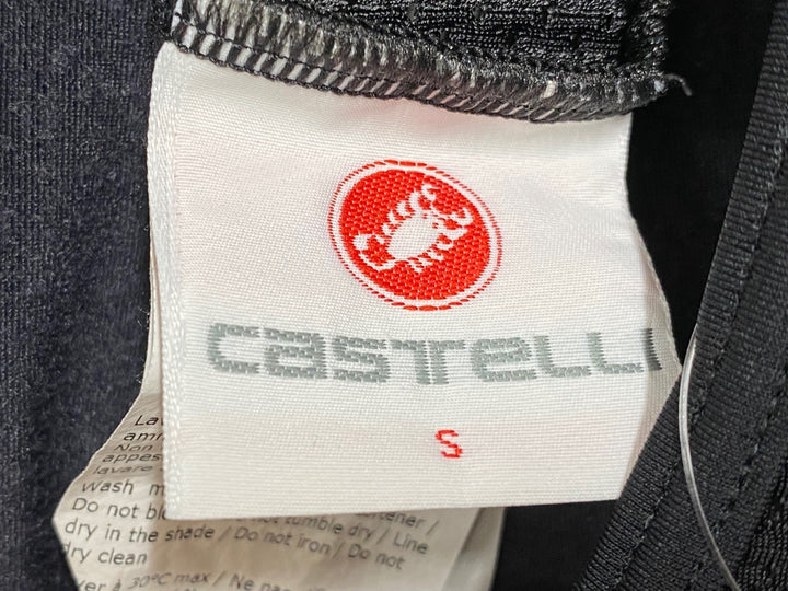 JJ471 カステリ CASTELLI ビブタイツ 黒 S 裏起毛