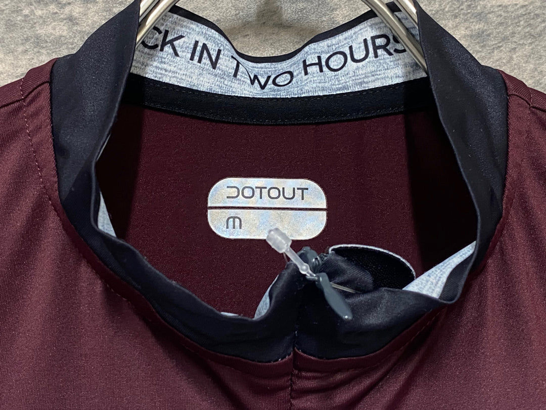 KM229 ドットアウト DOTOUT FANATICA JERSEY 半袖 サイクルジャージ バーガンディ M