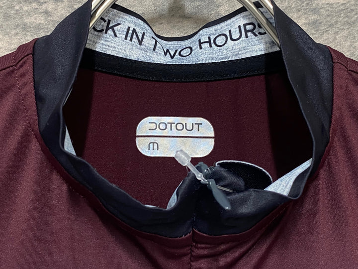 KM229 ドットアウト DOTOUT FANATICA JERSEY 半袖 サイクルジャージ バーガンディ M
