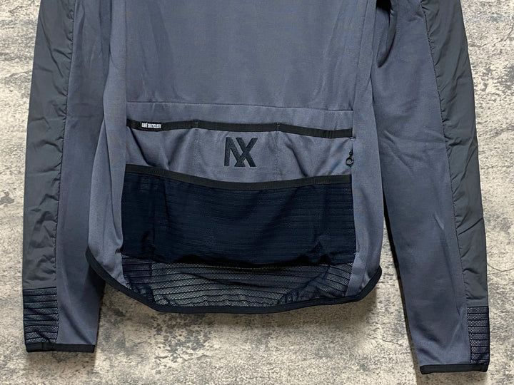 KQ677 カフェドシクリステ Cafe du Cycliste audax ZELIE 長袖 サイクルジャケット グレー S