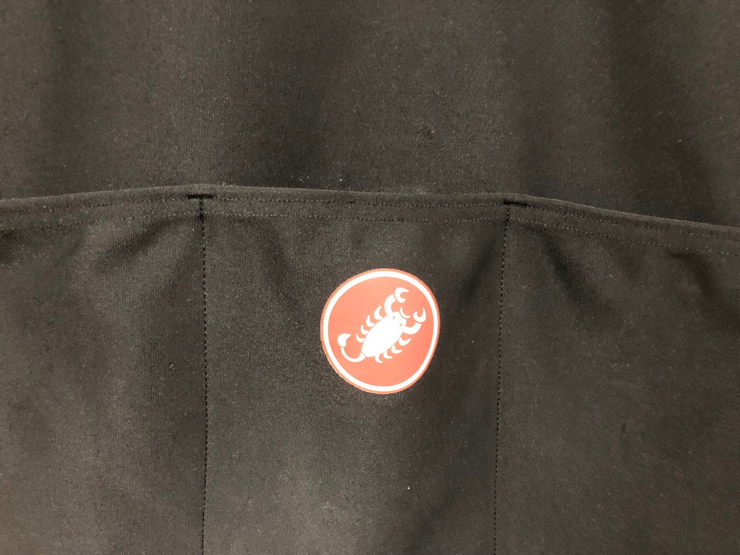 JV451 カステリ CASTELLI ロッソコルサ ROSSO CORSA Perfetto 長袖 サイクルジャケット 黒 S