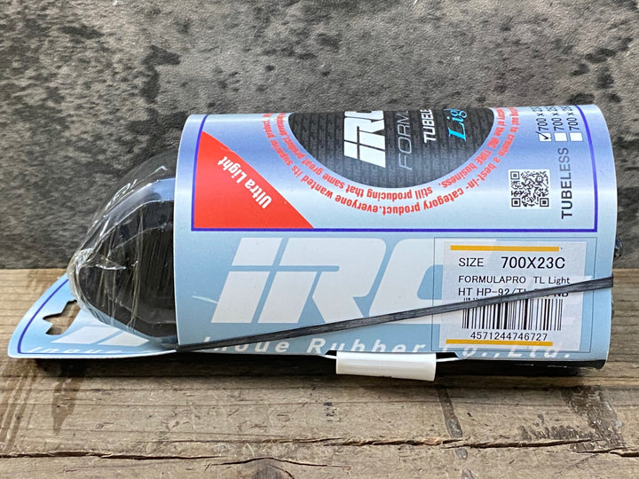 JY906 IRC FORMULA LIGHT チューブレス タイヤ 700x23C 1本