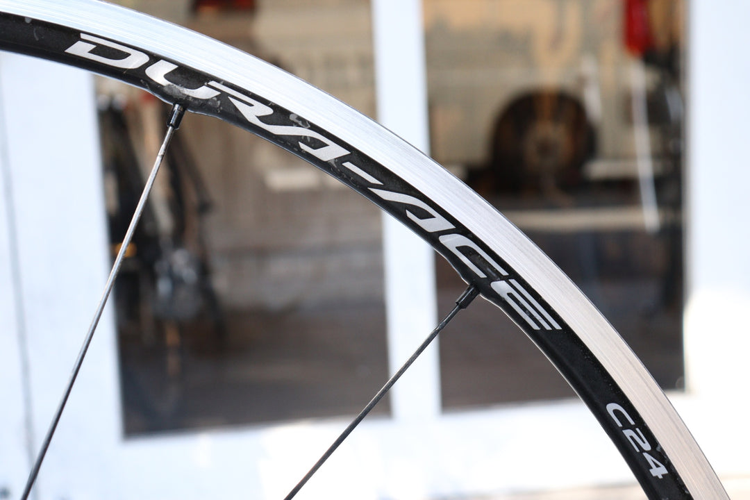 シマノ SHIMANO デュラーエース DURA-ACE WH-9000 C24 アルミ カーボン ホイールセット 12/11S 【横浜店】