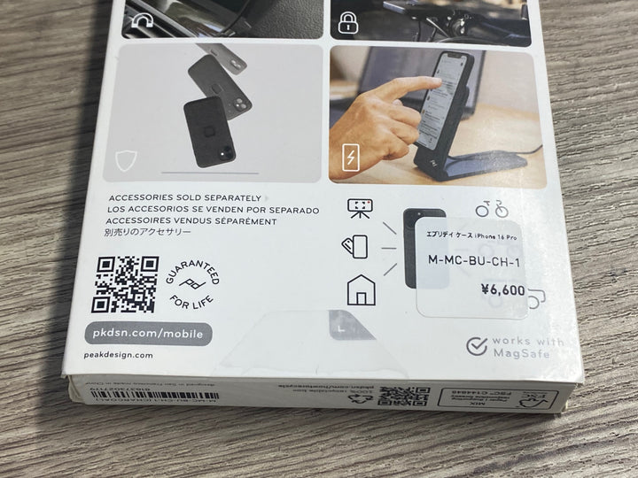 KE768 ピークデザイン PEAK DESIGN EVERYDAY LOOP CASE スマートフォンケース iPhon 16 Pro ブラック