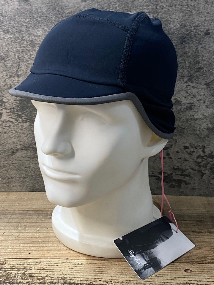 JN733 ラファ Rapha PRO TEAM WINTER HAT サイクルキャップ 黒 S-M 裏起毛