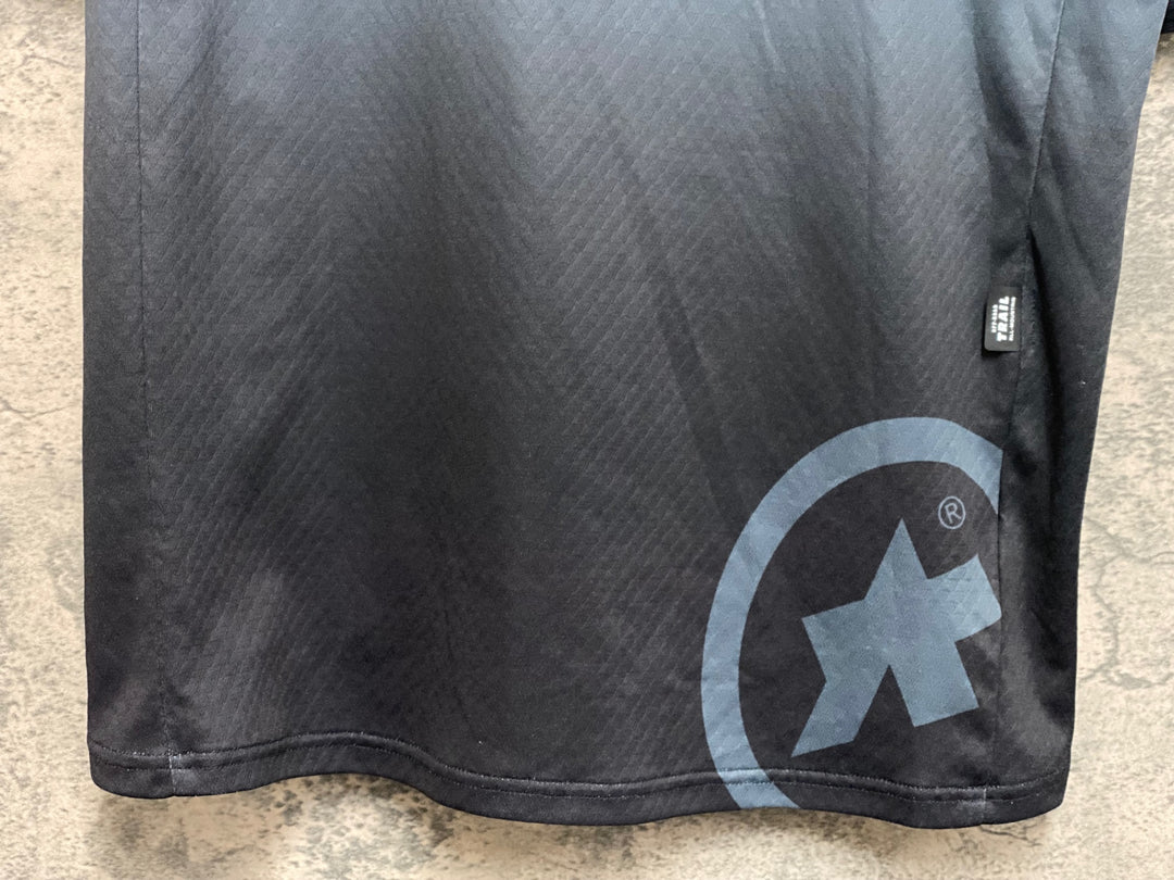 JM775 アソス ASSOS OFFROAD 半袖 トレイル ドライTシャツ グレー 黒 M