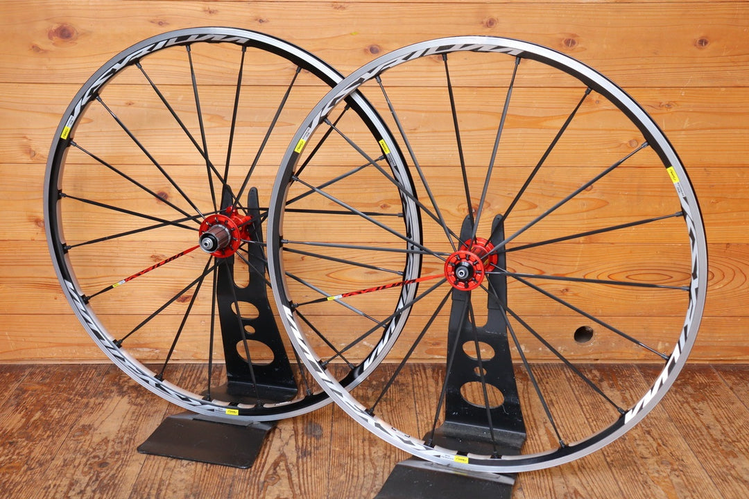 マビック MAVIC キシリウム KSYRIUM SL アルミ クリンチャー ホイールセット シマノ 11/12S ナローリム 15C 【芦屋店】