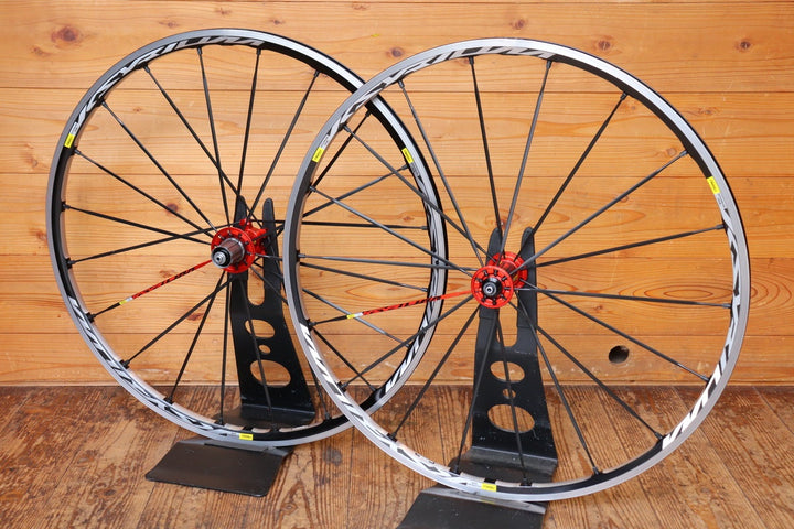 マビック MAVIC キシリウム KSYRIUM SL アルミ クリンチャー ホイールセット シマノ 11/12S ナローリム 15C 【芦屋店】
