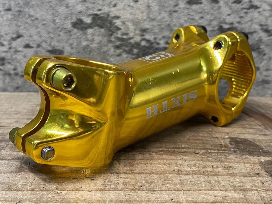 JI357 シックスコンポーネンツ SIXTH COMPONENTS アルミ ステム 金 90mm Φ31.8 OS