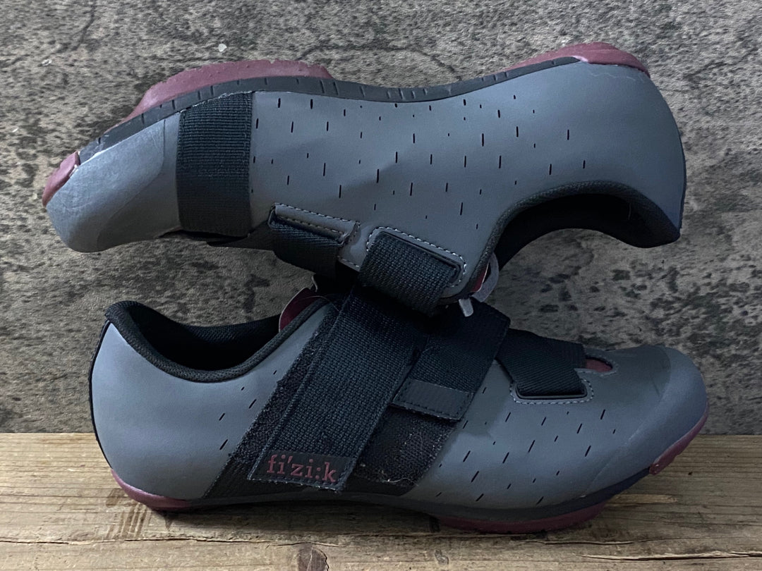 KN647 フィジーク fizik TERRA POWER STRAP X4 Shoes ビンディングシューズ グレー EU42
