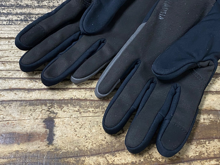 JS967 ラファ Rapha PRO TEAM WINTER GLOVES 長指 グローブ 黒 S 裏起毛