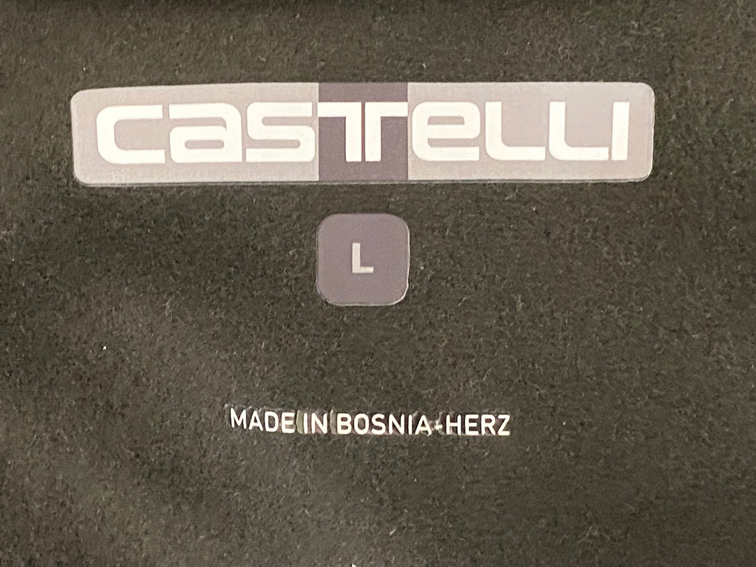 JP537 カステリ CASTELLI 長袖 サイクルジャージ 黒 L 裏起毛