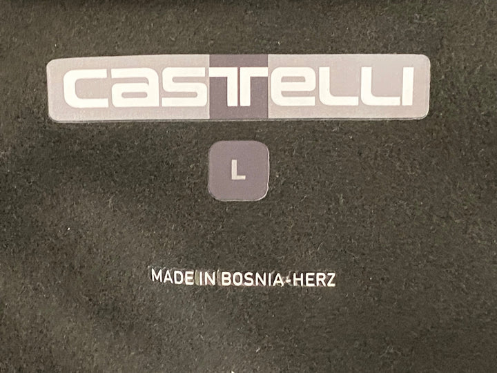 JP537 カステリ CASTELLI 長袖 サイクルジャージ 黒 L 裏起毛