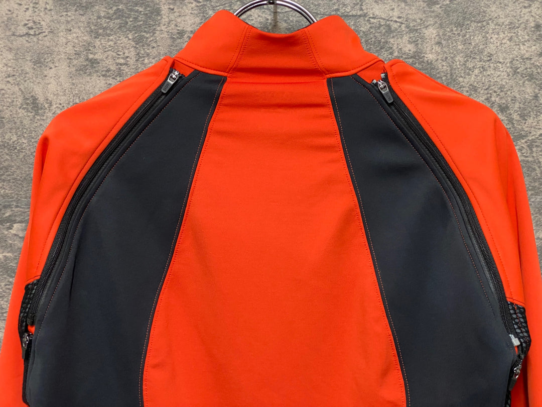 JQ796 ゴア GORE 長袖 サイクルジャケット オレンジ 黒 EU-Lサイズ GORE-TEX INFINIUM