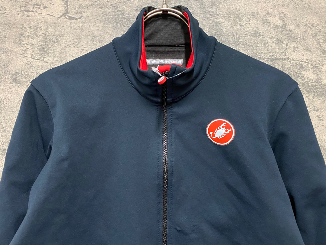 KG029 カステリ CASTELLI 長袖 サイクルジャージ 黒 M 裏起毛 GORE-TEX INFINIUM