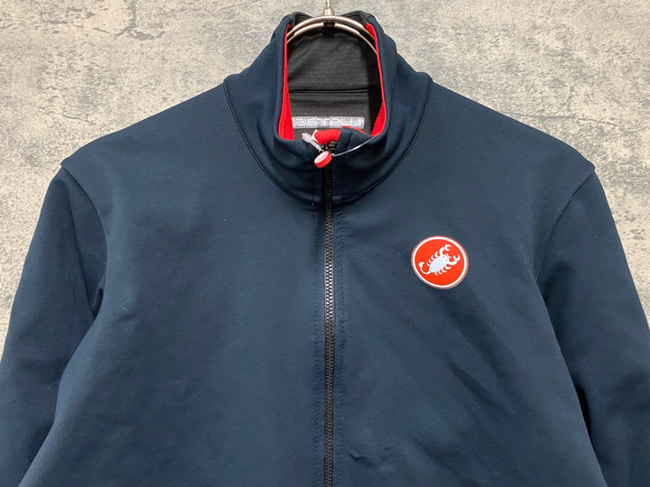 KG029 カステリ CASTELLI 長袖 サイクルジャージ 黒 M 裏起毛 GORE-TEX INFINIUM