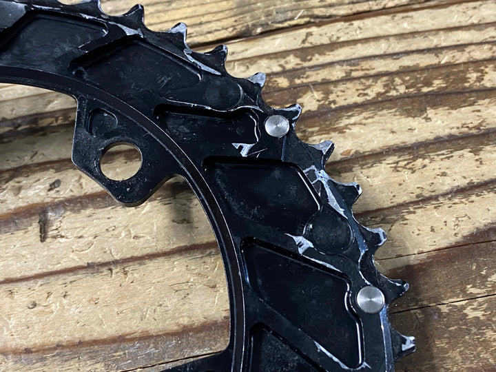 JZ312 ローター ROTOR QRINGS 楕円 チェーンリングセット 48/35T BCD107