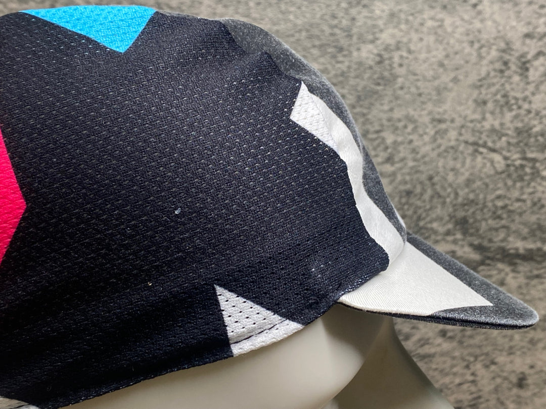 JM001 アソス assos FASTLANE Rock Cap サイクルキャップ 黒 白 総柄 ONE SIZE
