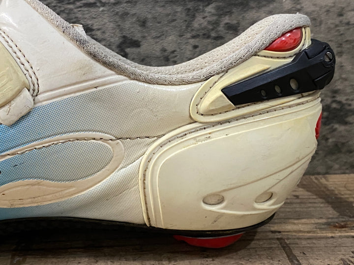 KE048 シディ SIDI WIRE CARBON ビンディングシューズ ホワイト EU46 3穴