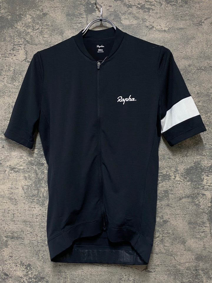 KI811 ラファ Rapha Men's Core Lightweight Jersey 半袖 サイクルジャージ 黒 S
