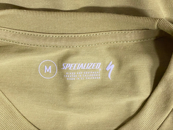 JV695 スペシャライズド SPECIALIZED S-LOGO TEE SS MEN 半袖 Tシャツ 黄 M