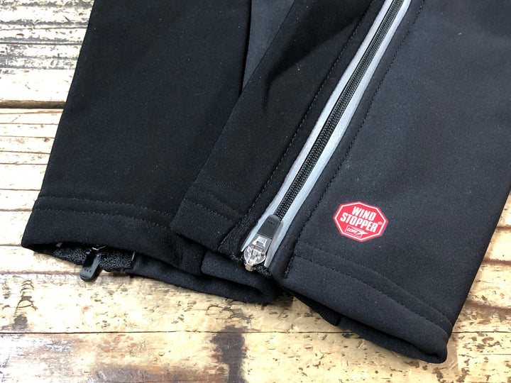 JV391 シマノ SHIMANO レッグウォーマー 黒 L 裏起毛 GORE WINDSTOPPER