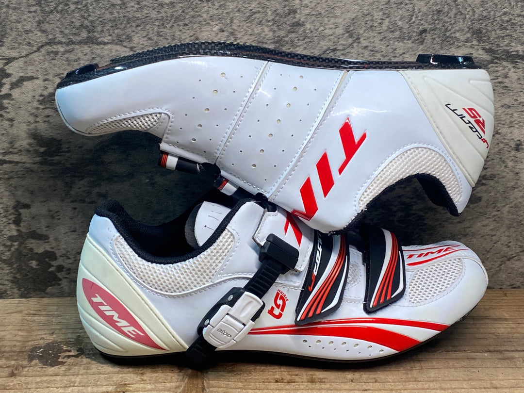 JR518 タイム TIME ULTEAM RS CARBON ビンディングシューズ 白 EU42