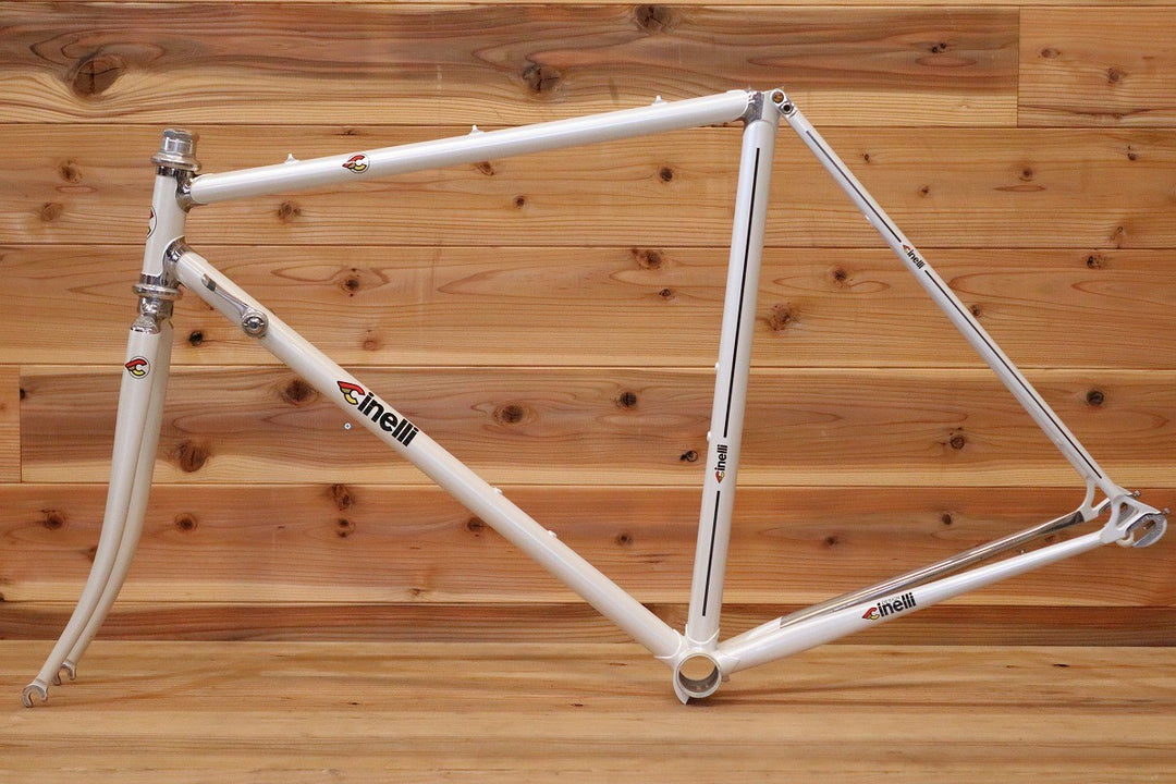 チネリ CINELLI スーパーコルサ SUPERCORSA 1990年頃 クロモリ スチール ロードバイク フレームセット リペイント品 【広島店】