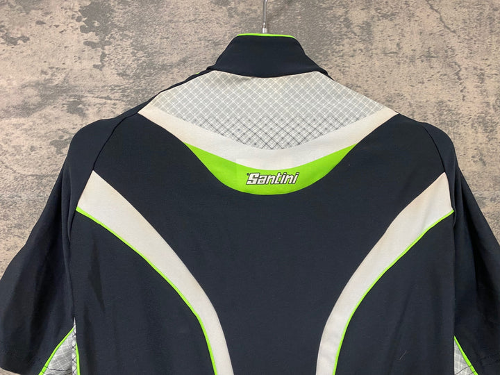 JI655 サンティーニ Santini 半袖サイクルジャージ 黒 L